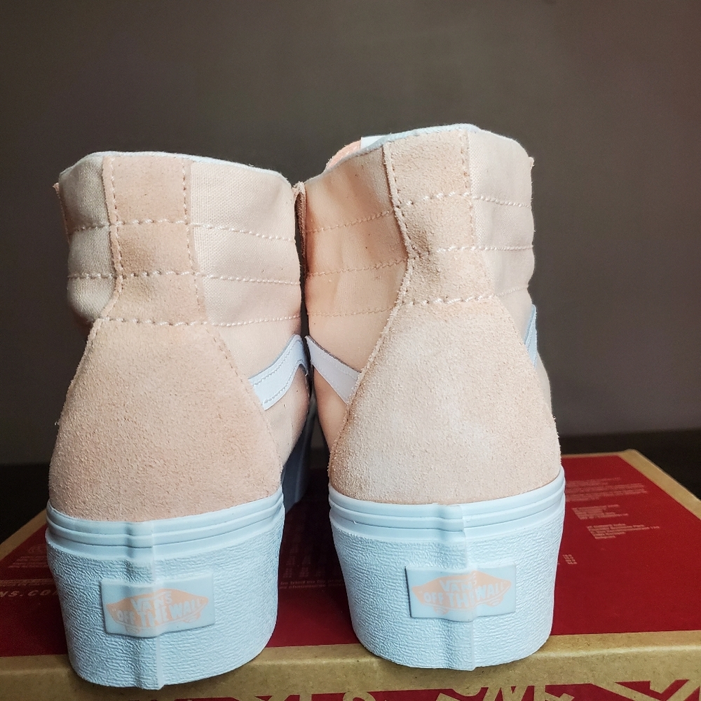 Vans Sk8-Hi Tapered Color Block Peach 🍑  Women Size 8.5, Men Size 7 - Picture 7 of 13